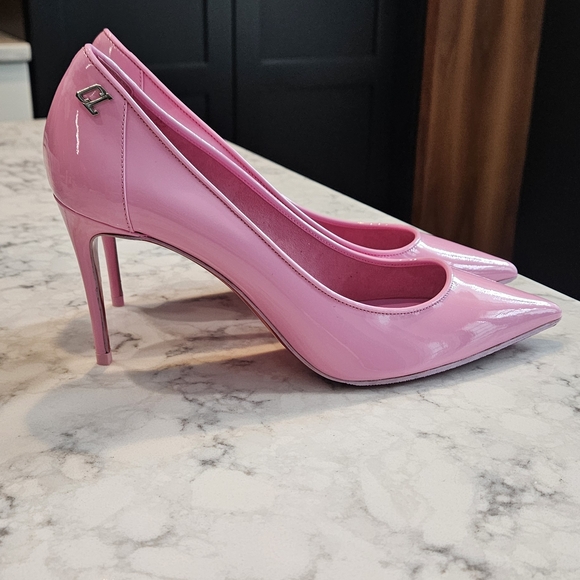 Christian Louboutin Patent Leather Sporty Kate 85mm In Pinkador - Picture 9 of 12